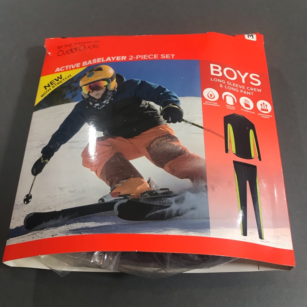 Cuddl Duds Boys Baselayer Thermal Underwear Set